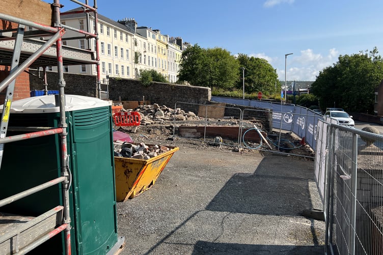 Construction site at Living Hope's new church in Douglas
