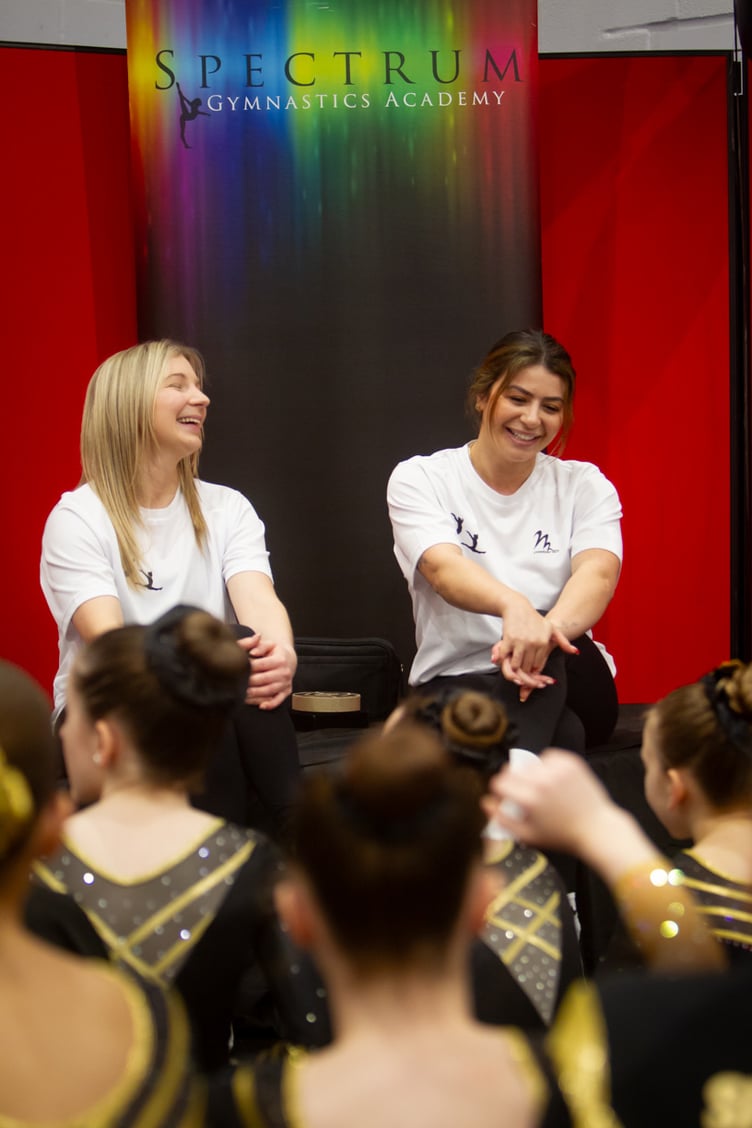 Kelly Simm and Claudia Fragapane