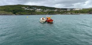 Lifeboat rescues two people from stranded vessel off Fleshwick Bay 
