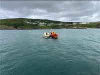 Lifeboat rescues two people from stranded vessel off Fleshwick Bay 