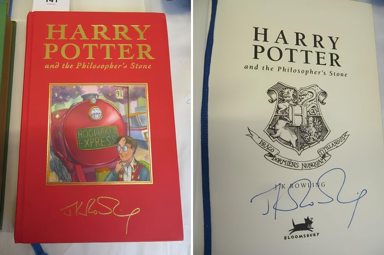 First deluxe edition of Harry Potter and the Philosopher's Stone is up for auction in the Isle of Man
