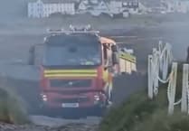 Video shows crews tackling blaze near visitor centre as fire service issue update