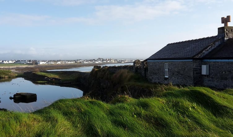 The fire and rescue service are asking people to avoid the area near Scarlet Visitor Centre this morning