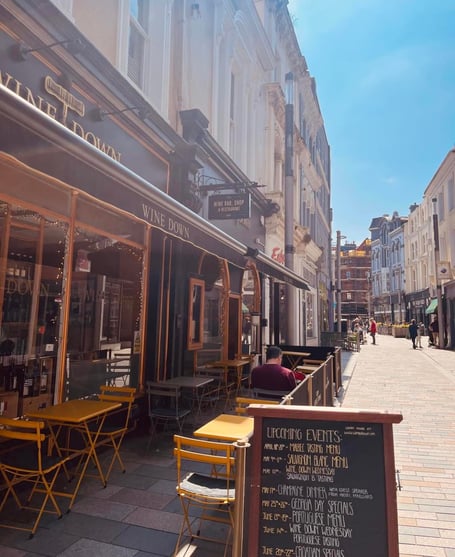 Wine Down in Duke Street has been put up for sale by its owners