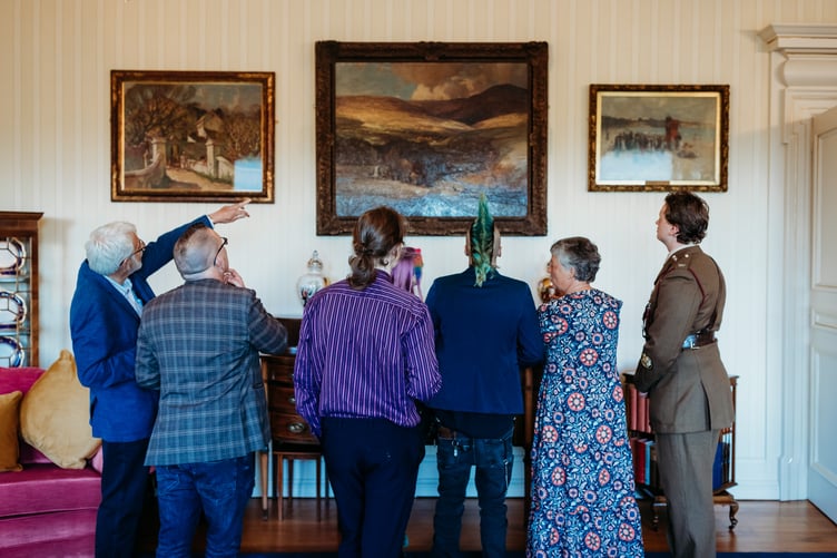 Members of the Arts Council take a look around Government House