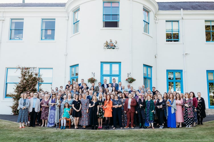 The attendees of the Isle of Man Arts Council's 60th anniversary celebration event at Government House (All photos - Amore du Plessis)
