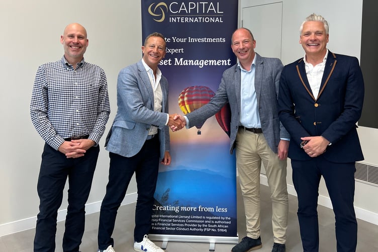Group Director Ben Stott, Chief Executive Officer David Stearn, Managing Director of Capital International (Jersey) Limited Antony Kesley and Group Director Russell Waite