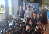 VIDEO: Disabled veteran finishes 'painful' 85-mile gym challenge for charity