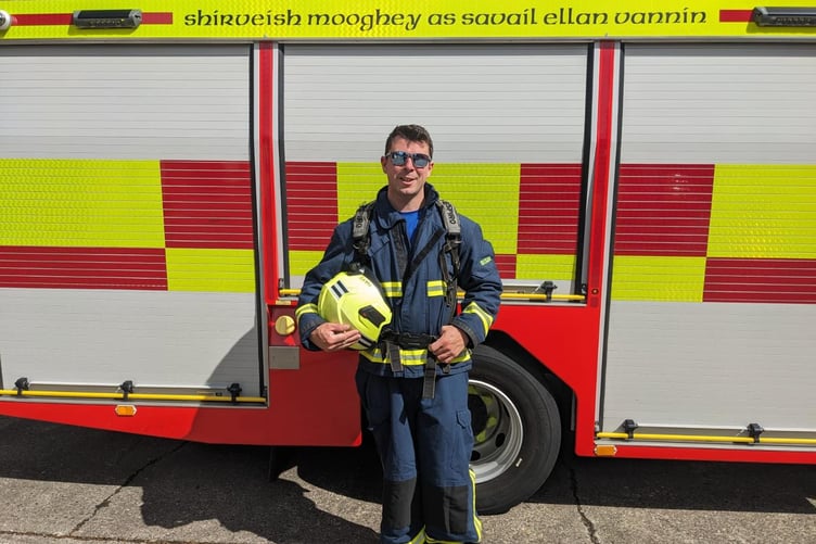 Isle of Man Fire and Rescue Service Sub Officer Nick Hays