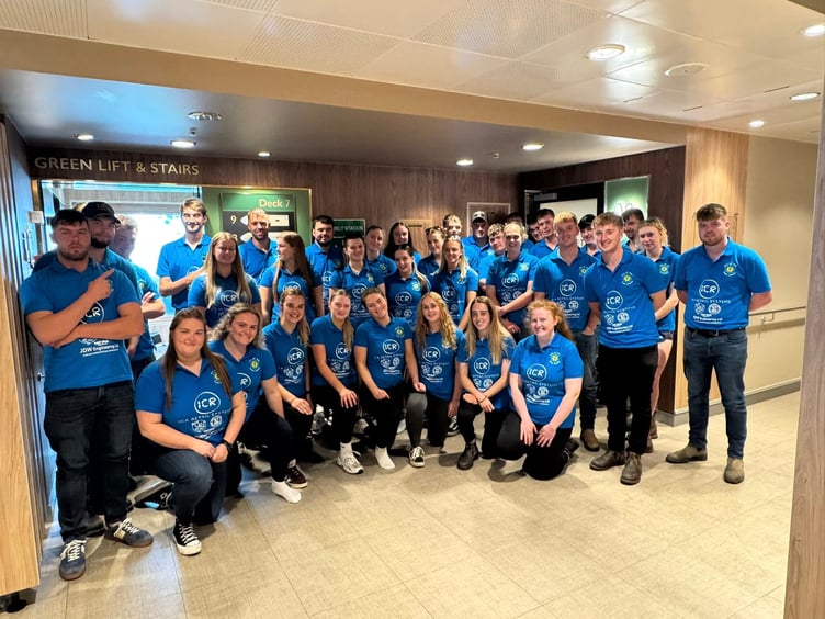 The Isle of Man Young Farmers on their way to Cumbria