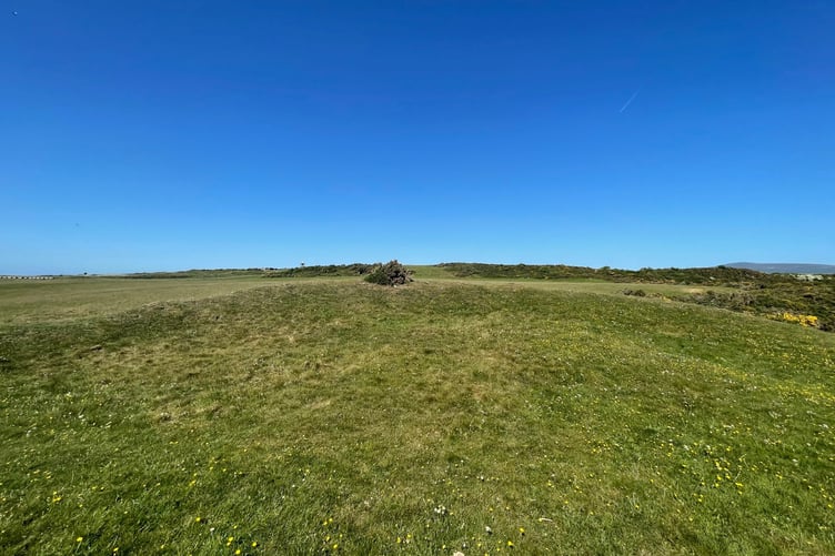 The iron fort of Cass ny Hawin above Santon Gorge