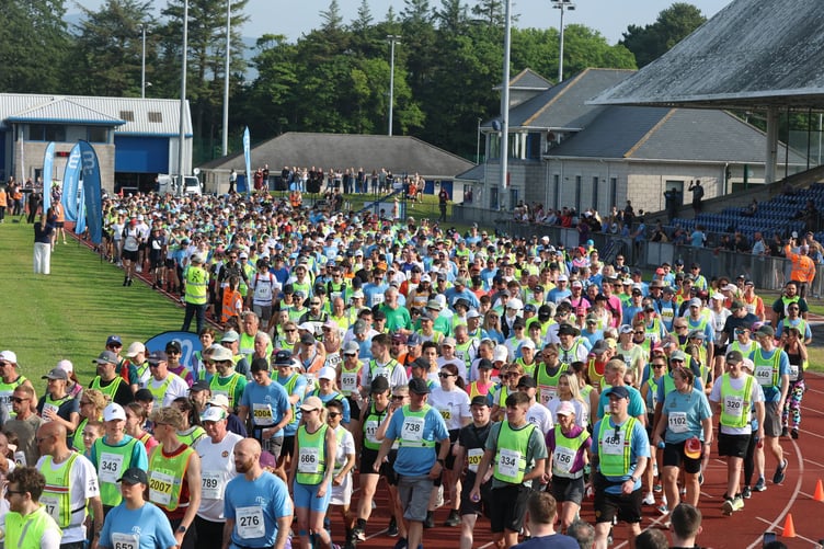 This year's 2025 Parish Walk is underway