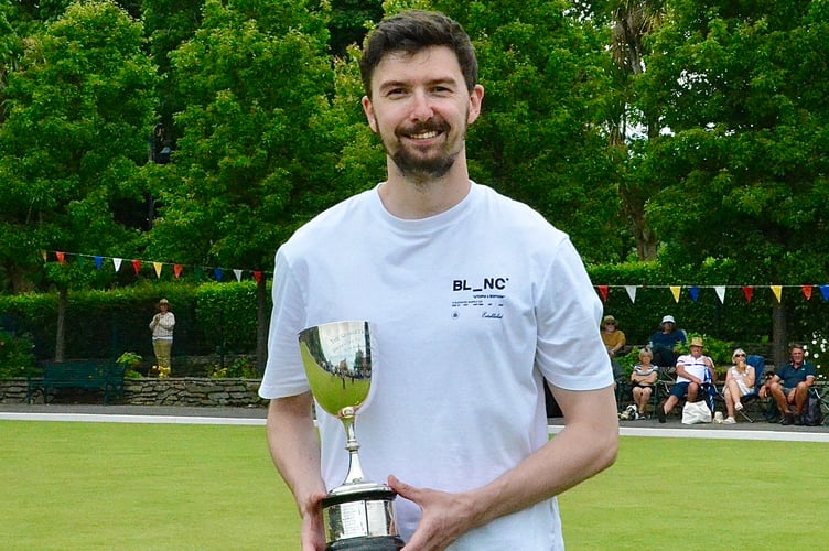 Furthest local and men’s main finalist Matthew Quirk who picked up the George Craine Trophy (Photo: Arnie Withers)