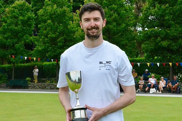 Furthest local and men’s main finalist Matthew Quirk who picked up the George Craine Trophy (Photo: Arnie Withers)