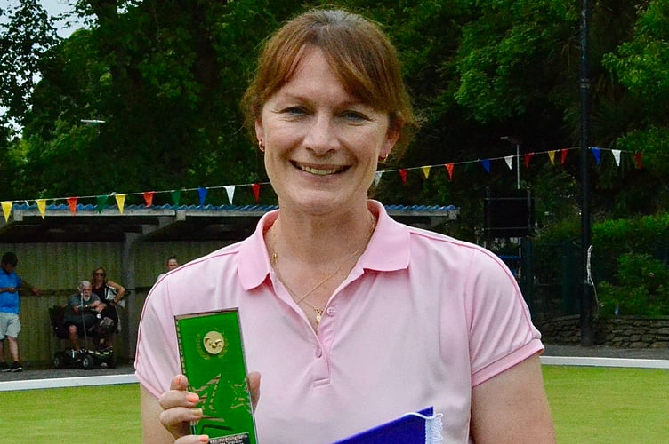 Women's consolation winner Sarah Weaver of Wrockwardine Wood (Photo: Arnie Withers)