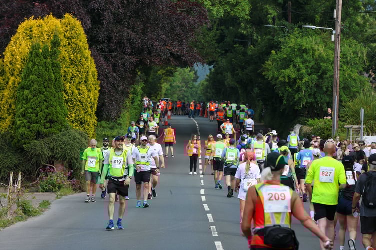 Marown is the first parish to tick off on the 85-mile stomp