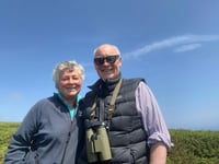 Governor and Lady Lorimer's birdwatching trip to the Calf of Man 