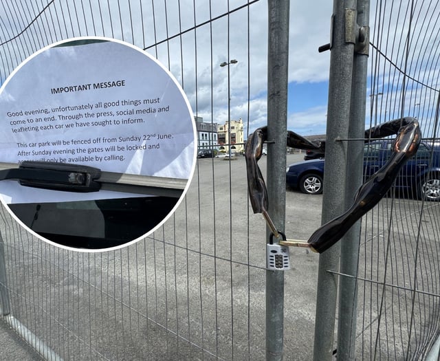 Cryptic note appears on vehicles on final day of free-for-all car park