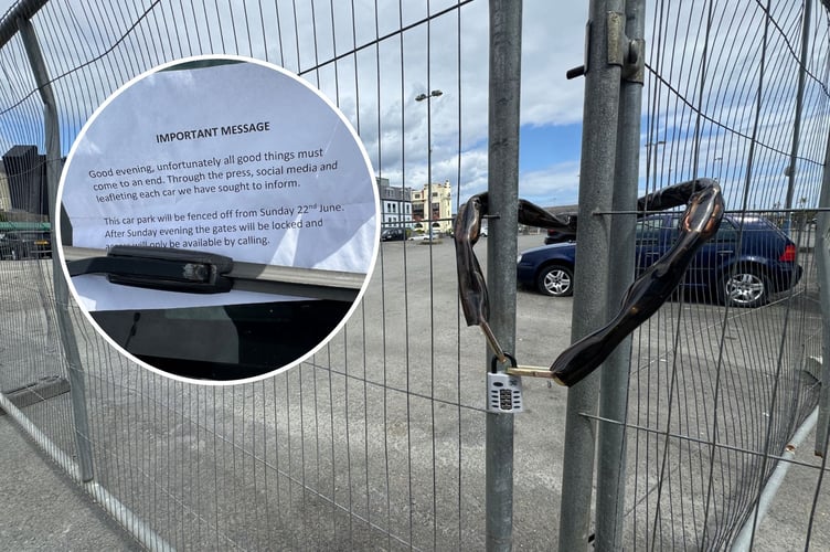 The unmanaged car park at the former Lord Street bus station site has officially closed, with notes left on vehicles 