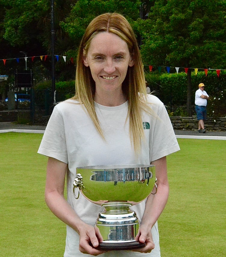 Isle of Man women’s June Bowls Festival and Tourism winner Jenny Moore (Photo: Arnie Withers)
