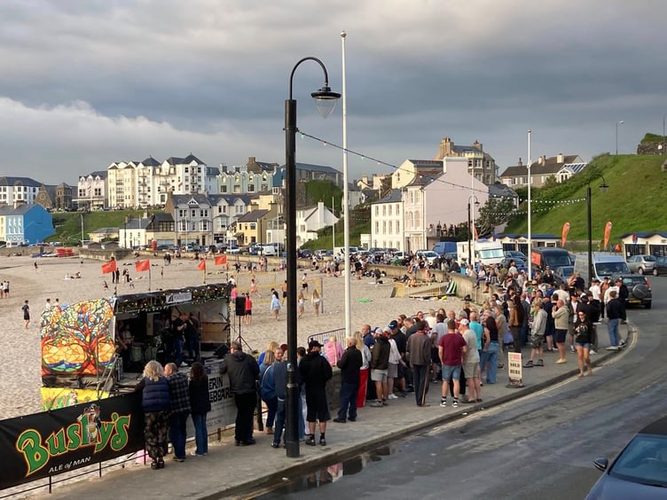 The second weekend of the Deep South Music Festival at Port Erin beach