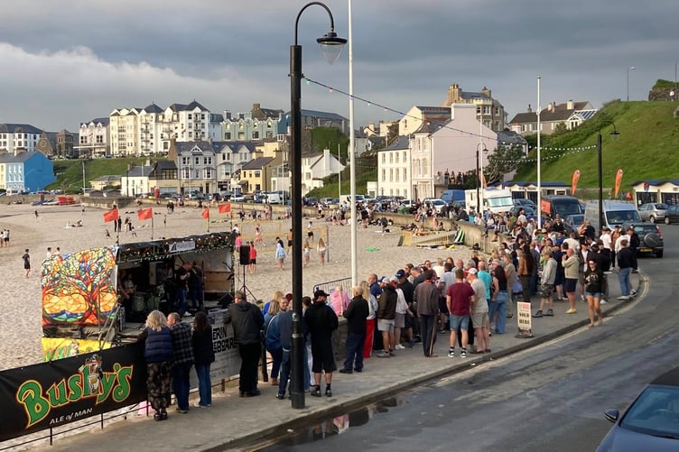 The second weekend of the Deep South Music Festival at Port Erin beach