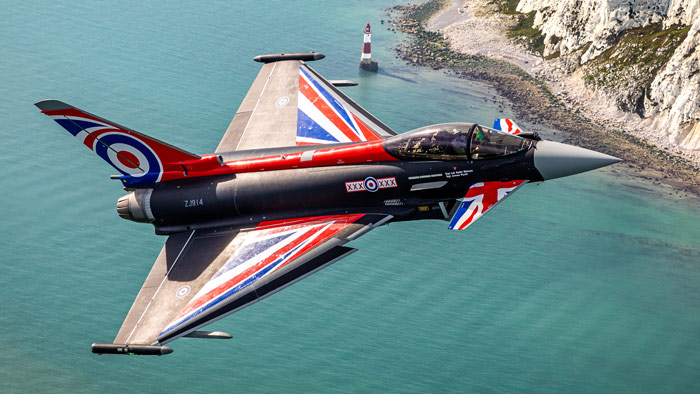 RAF Typhoons will perform a display during the Classic TT