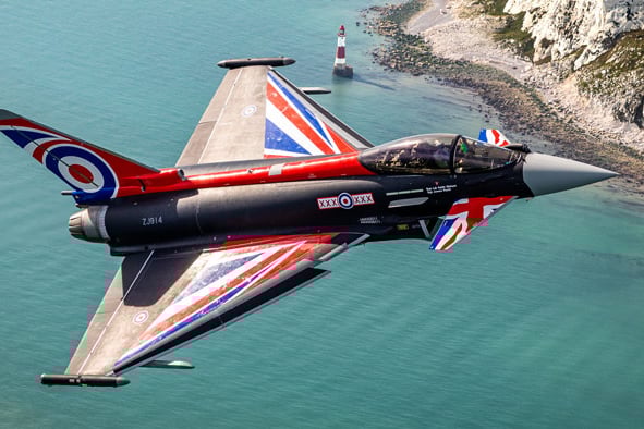 RAF Typhoons will perform a display during the Classic TT