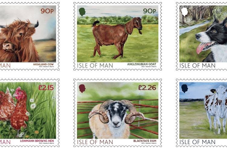 The range of stamps created by local artist Yolande Alberts
