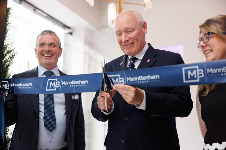 Lieutenant Governor Sir John Lorimer officially opened the new MannBenham Advocates office last week 