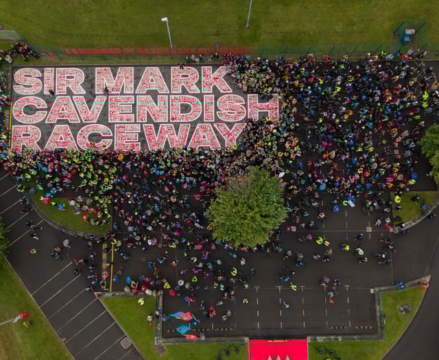 Ten of the best photographs as Sir Mark Cavendish Raceway is unveiled 