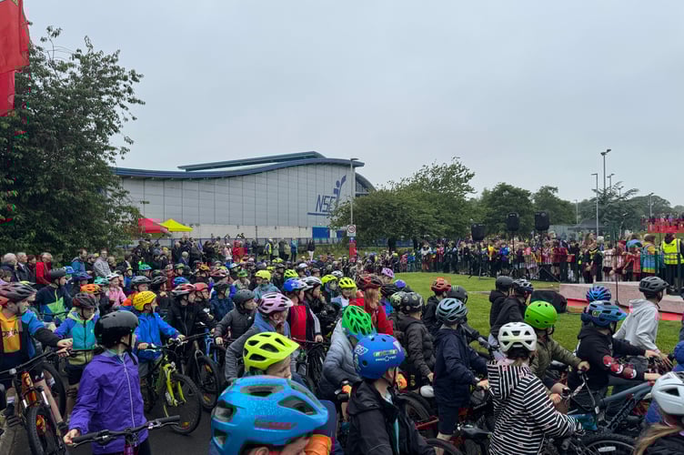 A sea of bikes!