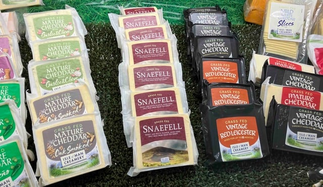 Isle of Man Creamery's Mature Cheddar with Garlic and Chive has won a gold award