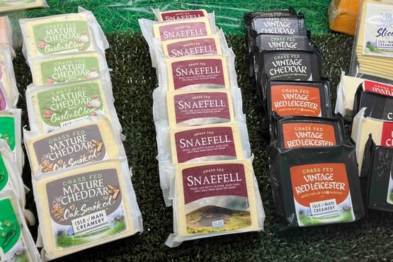Isle of Man Creamery's Mature Cheddar with Garlic and Chive has won a gold award