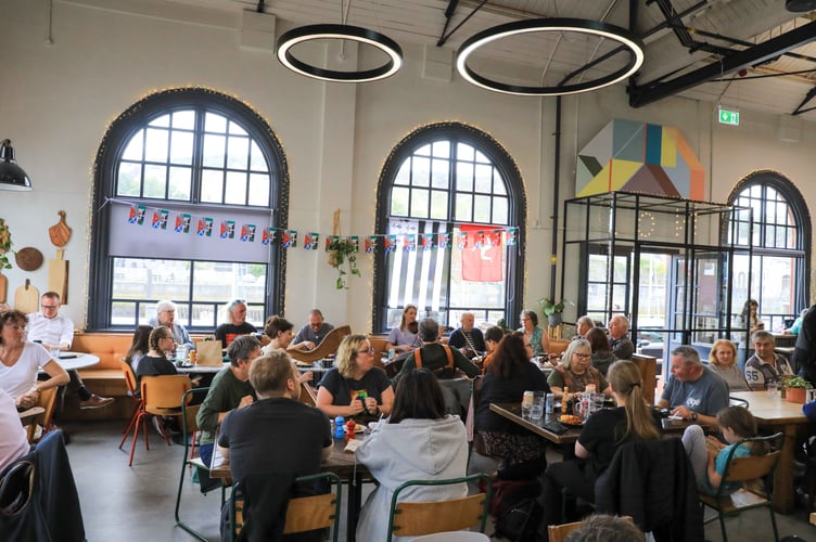 Inside Cafe Noa, Market Hall. 