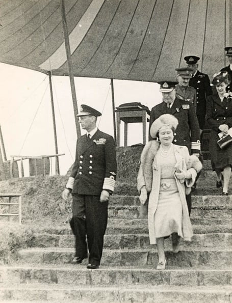 King George VI & Queen Elizabeth at Tynwald July 1945. Picture courtesy of the iMuseum (www.imuseum.im) 