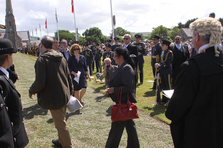 Presentation of Petition of Grievance at a previous Tynwald Ceremony at St Johns