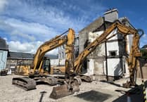 'Dangerous' building is reduced to rubble ahead of flats scheme