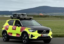 Only one of Isle of Man Airport's 'bird scaring' vehicles currently being used