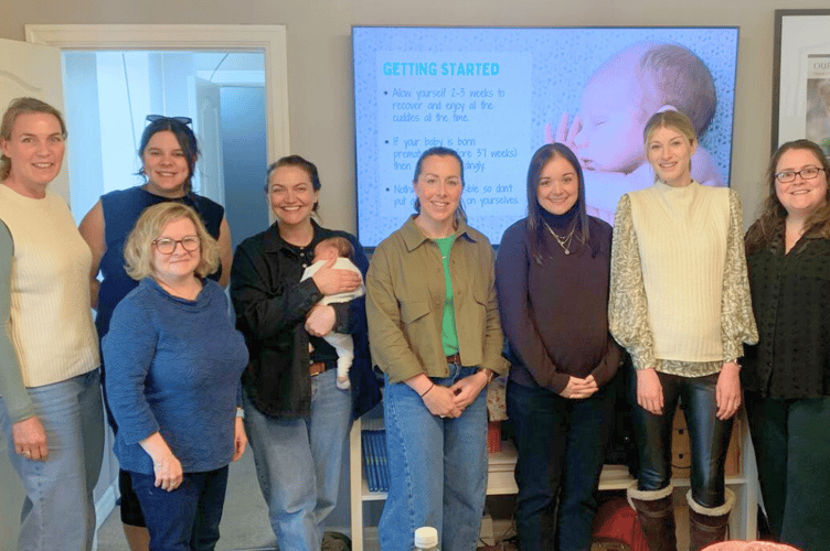 Emma Riley (centre) and Rebekah Dalrymple (right) at one of Simply Sleep's previous sleep foundation workshops 
