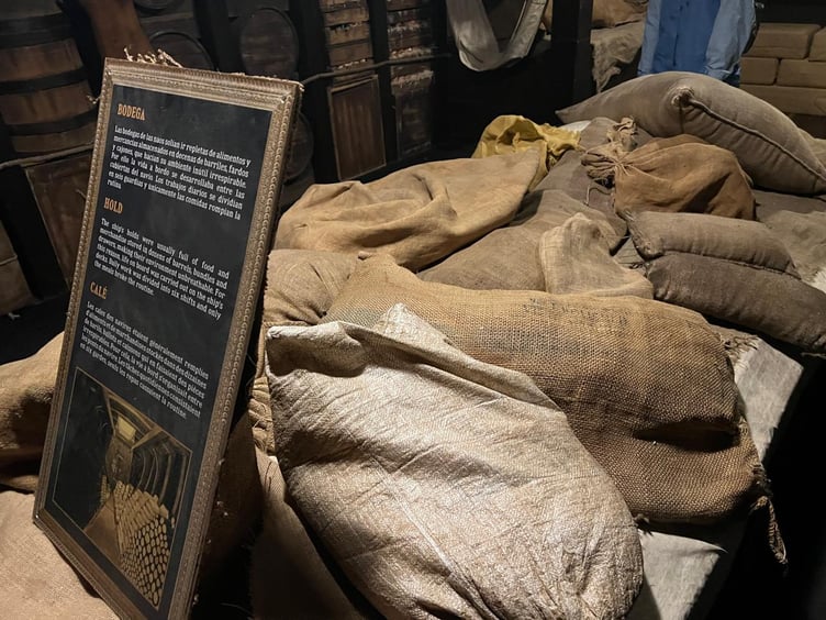 A room in the lower deck dedicated to holding goods and resources