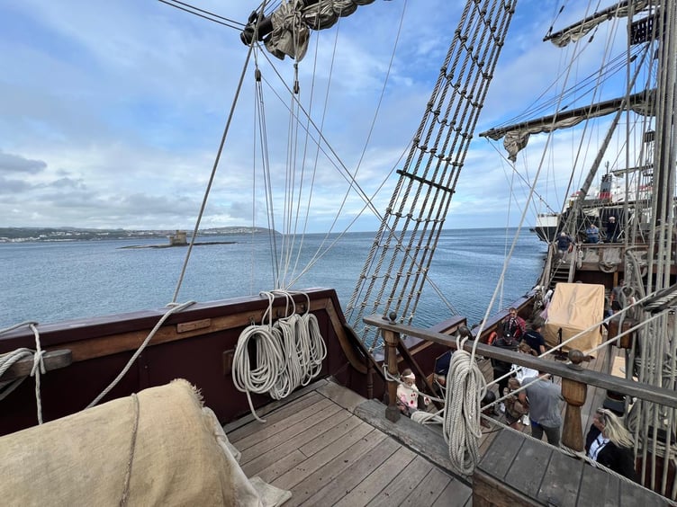 A view from the top deck