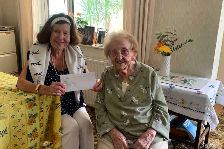 May with Mrs Pamela Shimwell from Parkinson’s Isle of Man