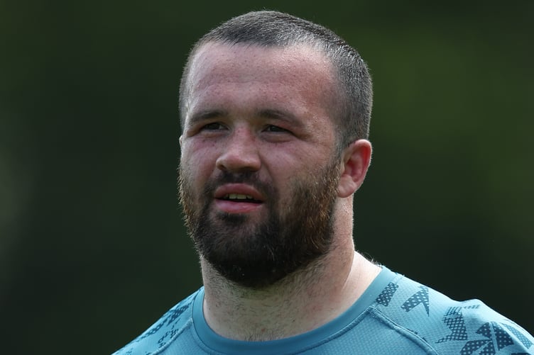 BAGSHOT, ENGLAND - JUNE 13: Bevan Rodd during the England training session at Pennyhill Park on June 13, 2025 in Bagshot, England. (Photo by Steve Bardens - RFU/The RFU Collection via Getty Images)