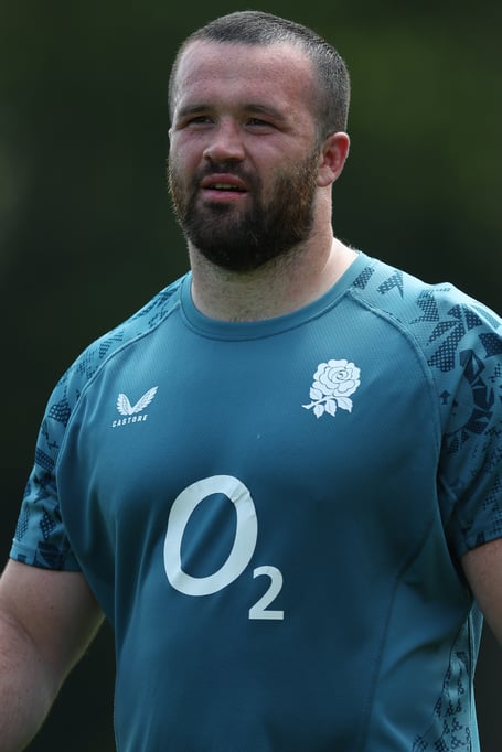 BAGSHOT, ENGLAND - JUNE 13: Bevan Rodd during the England training session at Pennyhill Park on June 13, 2025 in Bagshot, England. (Photo by Steve Bardens - RFU/The RFU Collection via Getty Images)