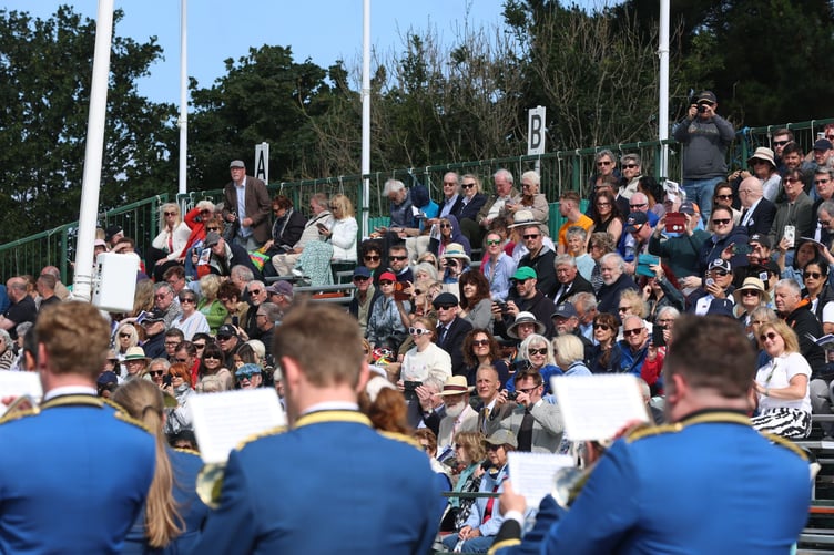The Tynwald Day crowds watch on at the proceedings