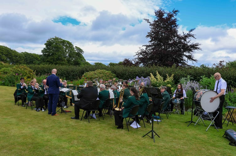 Douglas Town Band kept the crowds entertained throughout the afternoon