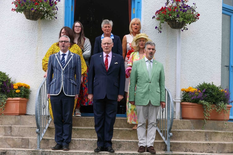 A rendition of the Manx National Anthem was played at the Tynwald Garden Party
