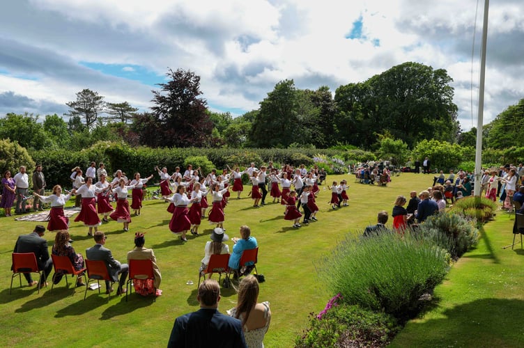 Crowds enjoyed some Manx dancing 