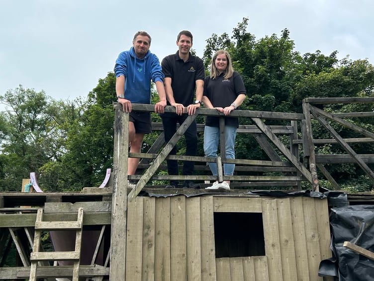 Isle of Play Chris Gregory (left) with Jonathan Richards and Andrea Cassidy directors of Augment Limited